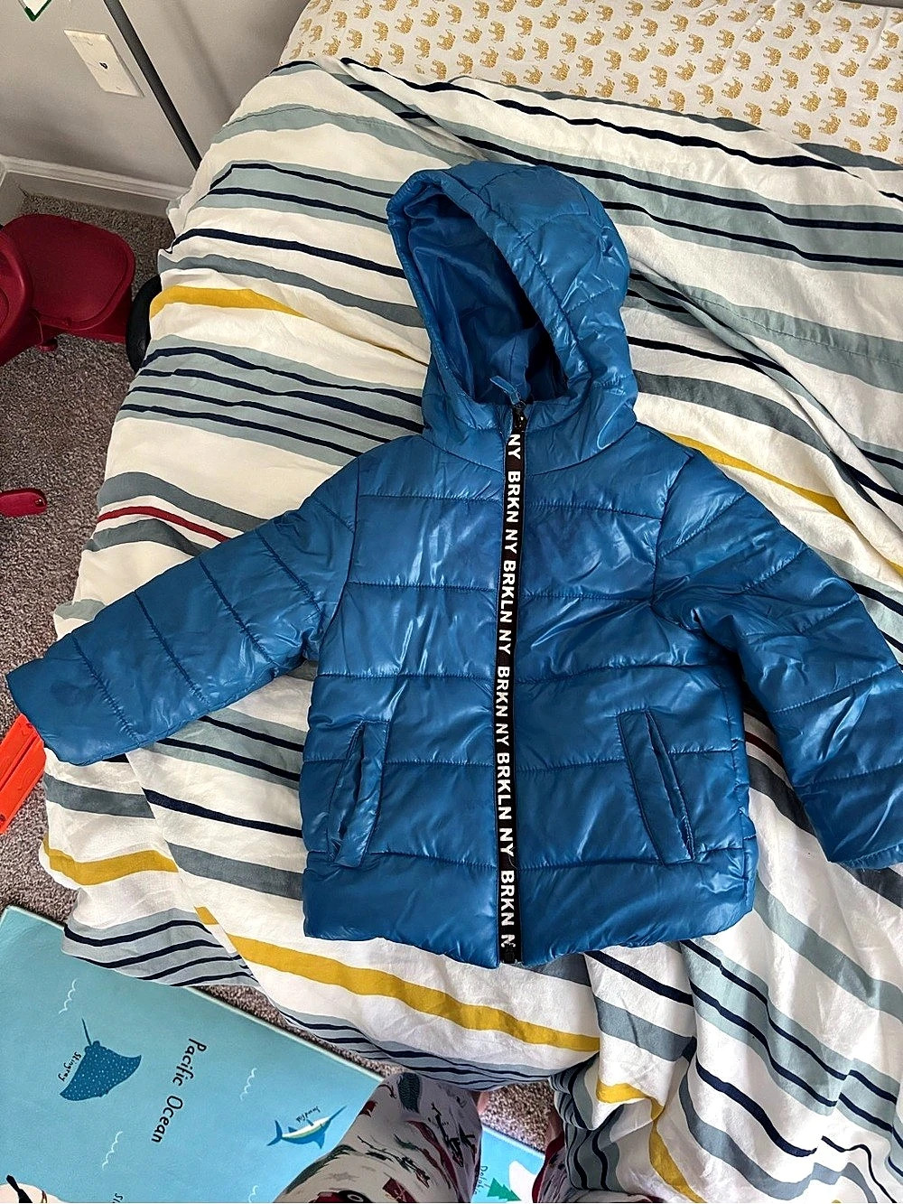 Cool Club Boys Blue Puffer Jacket Size 2T